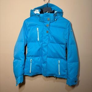 NILS Blue Ski Jacket Women’s Medium 10 Insulated Hooded Snow Coat